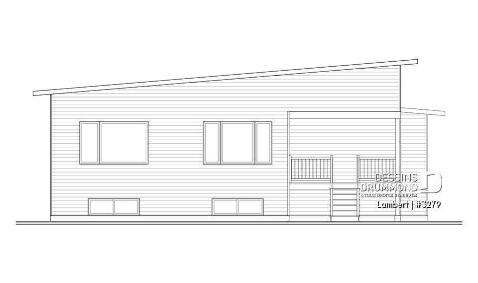 Élévation arrière - Lambert