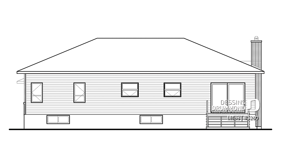 Élévation arrière - Millois