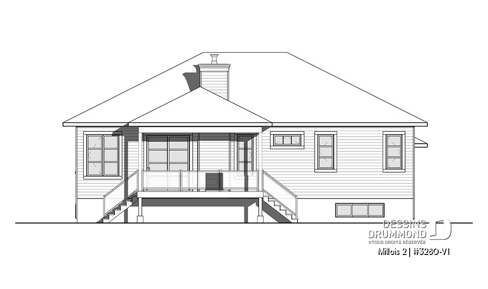 Élévation arrière - Millois 2