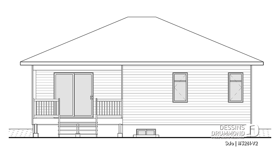 Élévation arrière - Solo