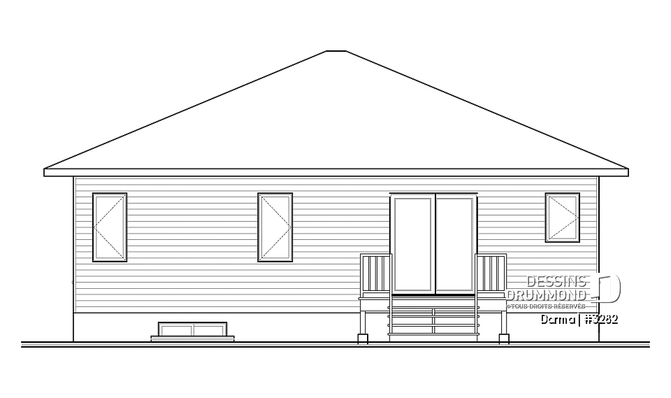 Élévation arrière - Darma