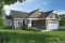 Vue avant - MODÈLE DE BASE - Plan de plain-pied 3 chambres au même plancher, garage double, vestibule, foyer, 2 salles de bain - Providence 4