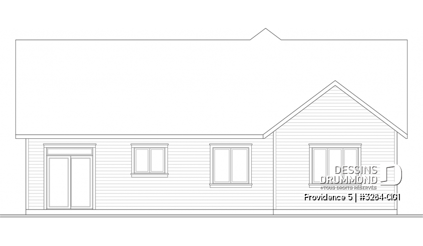 Élévation arrière - Providence 5