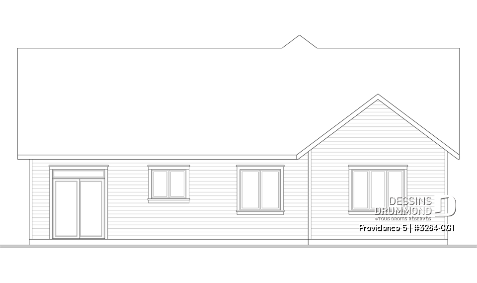 Élévation arrière - Providence 5