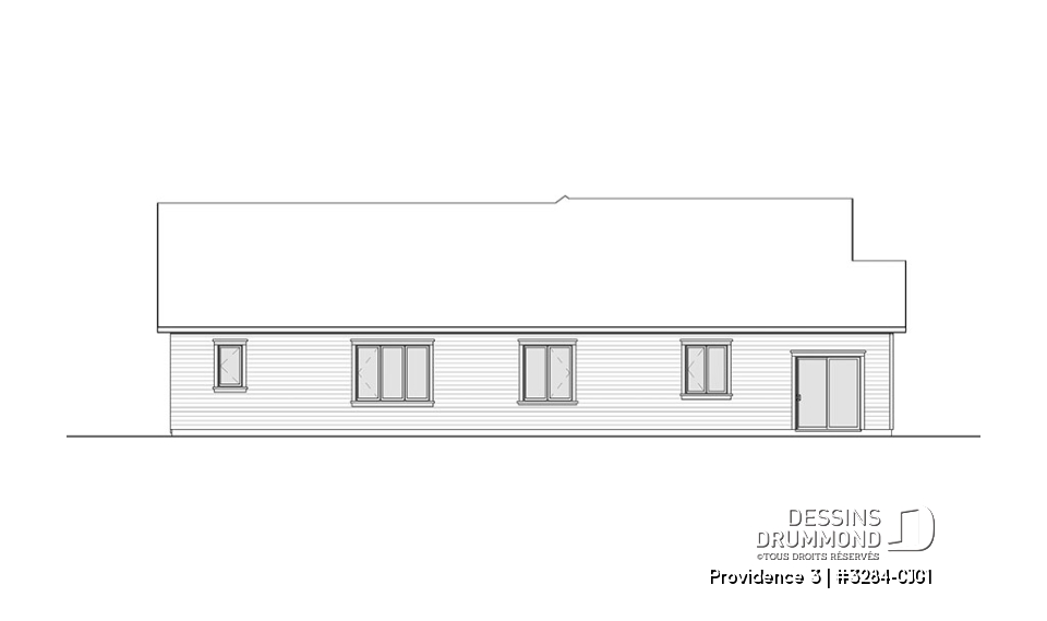 Élévation arrière - Providence 3