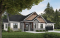 Vue avant - MODÈLE DE BASE - Plan de maison plain-pied champêtre avec garage double, 3 chambres et style rustique chaleureux - Providence 3