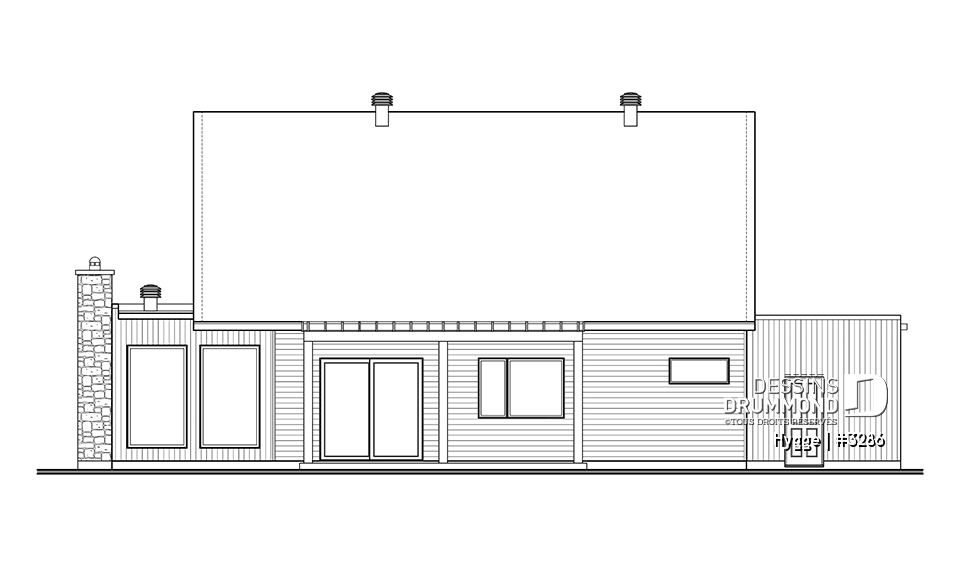 Élévation arrière - Hygge