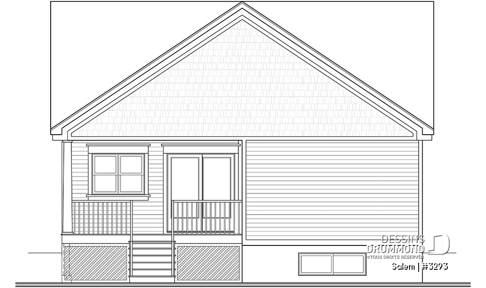 Élévation arrière - Salem