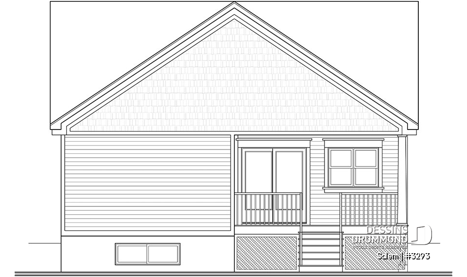 Élévation arrière - Salem