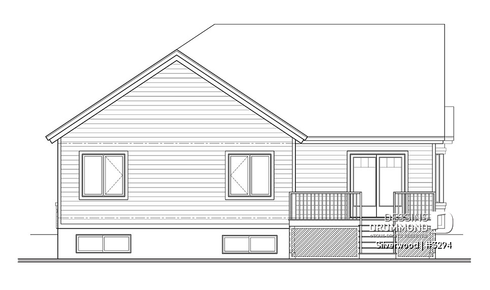 Élévation arrière - Silverwood