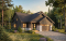 Vue avant - MODÈLE DE BASE - Plan de plain-pied 3 chambres avec garage, salle de lavage au r-d-c, plafond cathedrale salon et salle à manger - Silverwood