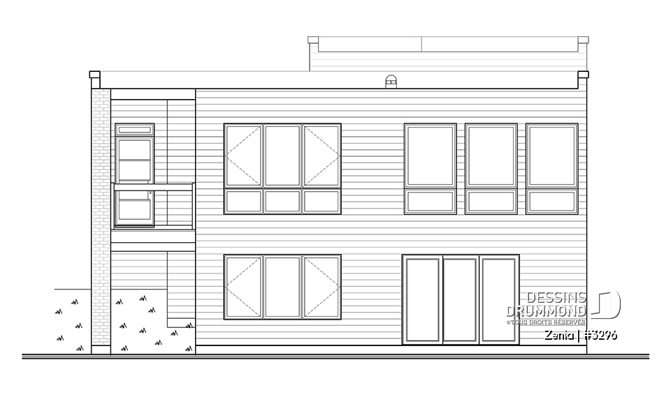 Élévation arrière - Zenia