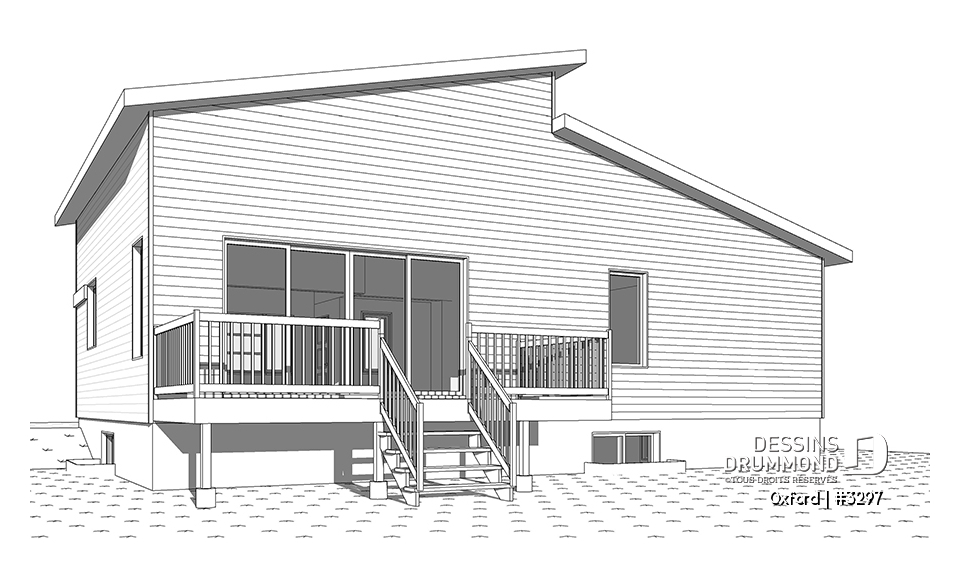 Élévation arrière - Oxford