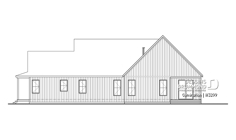 Élévation arrière - Génération