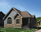 Vue avant - MODÈLE DE BASE - Plan de maison avec 2 grandes chambres, salle à manger & salon à aire ouverte, bon prix - De la Ferme