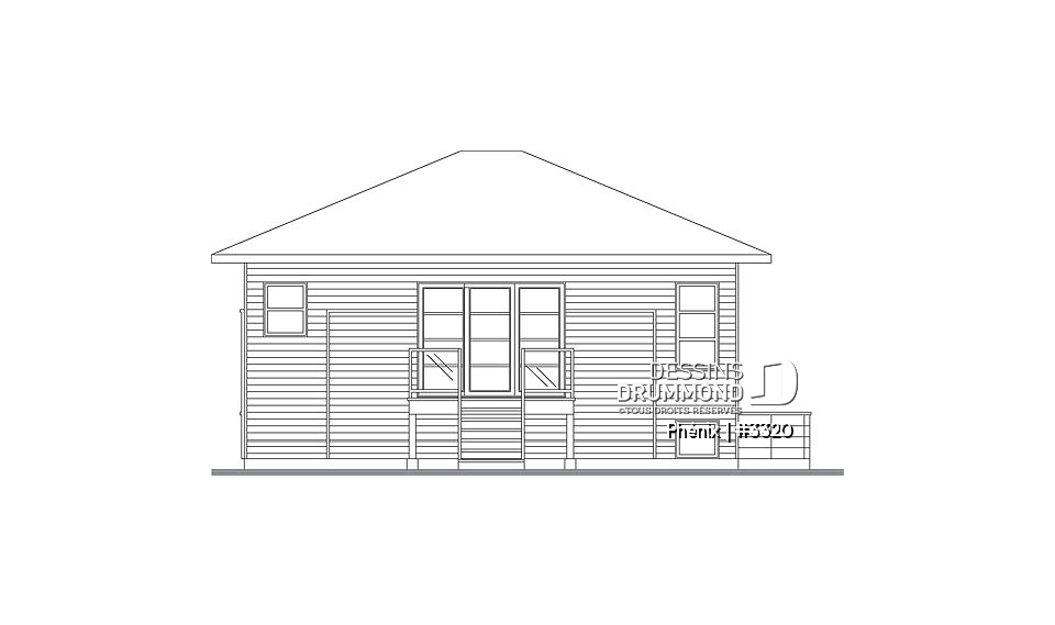 Élévation arrière - Phénix