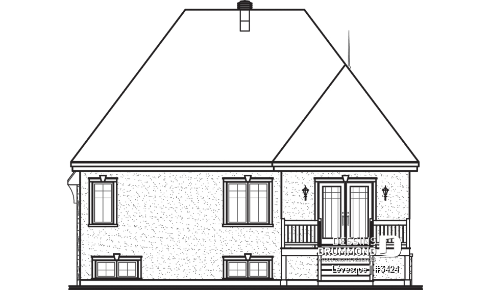 Élévation arrière - Lévesque