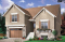 Vue avant - MODÈLE DE BASE - Plan de style craftsman avec 3 chambre, garage double et porte patio triple à l'arrière, foyer - Faubourg