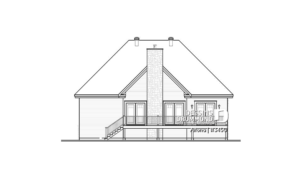 Élévation arrière - Altona