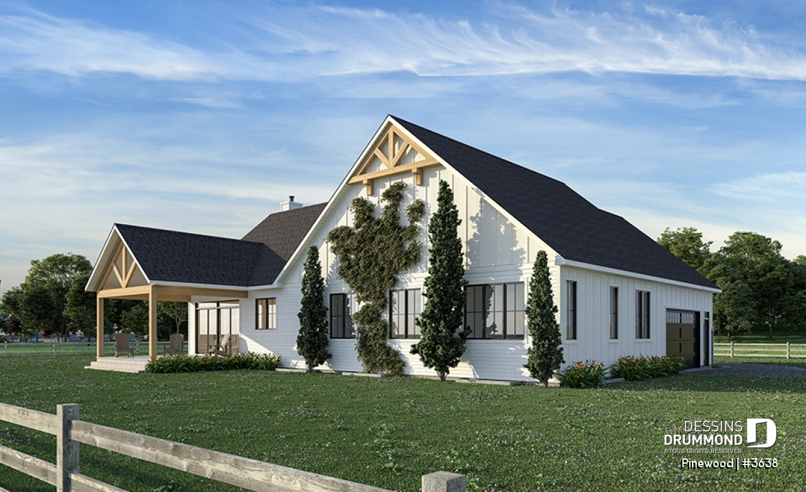 Vue arrière - MODÈLE DE BASE - Pinewood