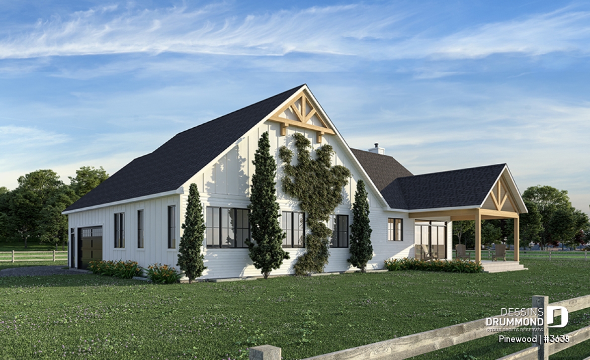 Vue arrière - MODÈLE DE BASE - Pinewood