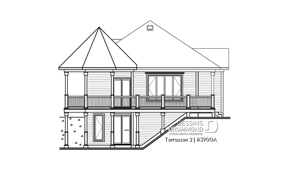 Élévation arrière - Terrasson 2