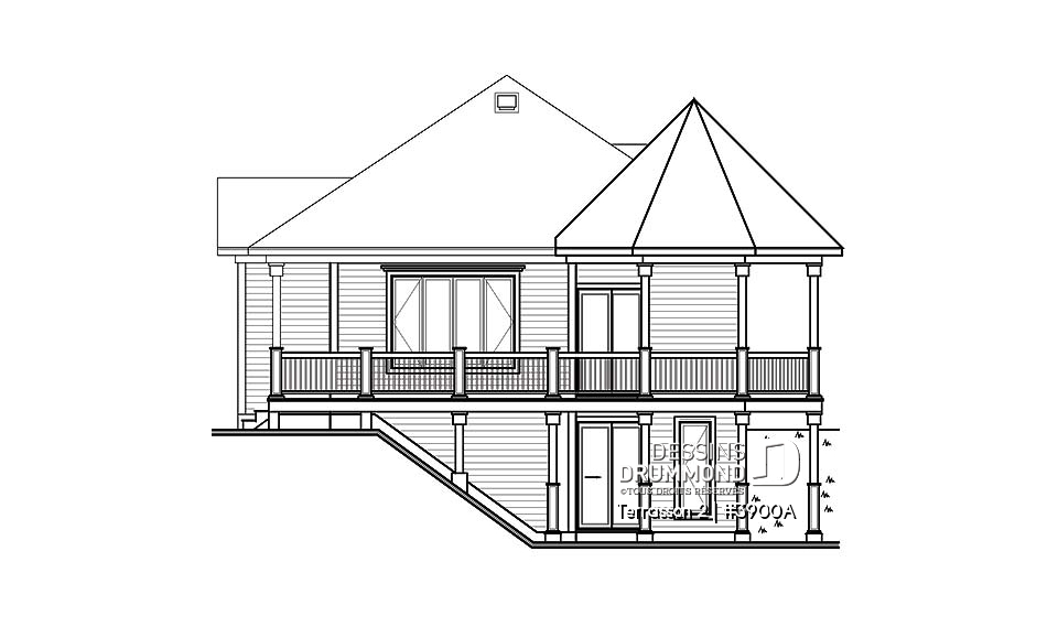 Élévation arrière - Terrasson 2