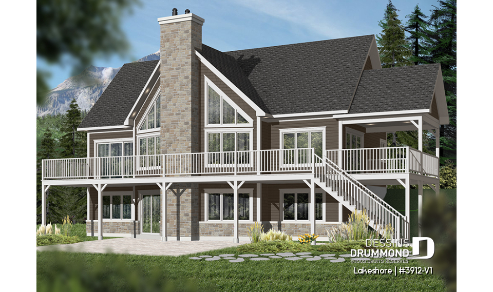 Version couleur no. 3 - Vue arrière - Lakeshore