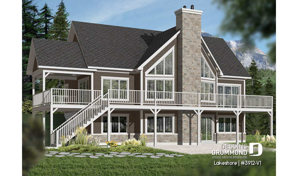 Version couleur no. 3 - Vue arrière - Lakeshore
