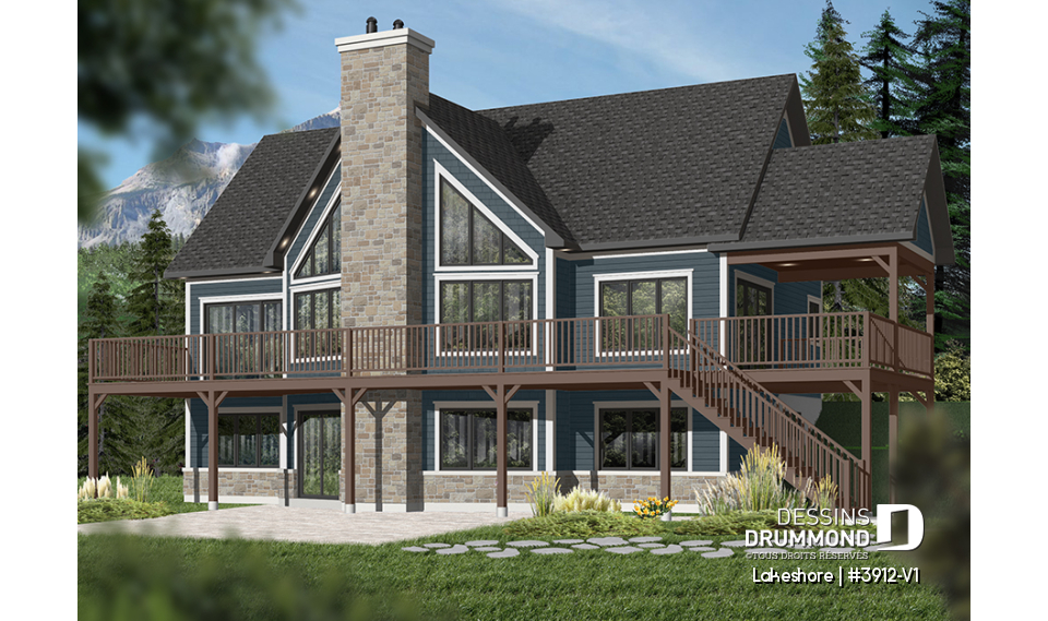 Version couleur no. 4 - Vue arrière - Lakeshore