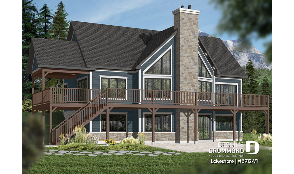 Version couleur no. 4 - Vue arrière - Lakeshore