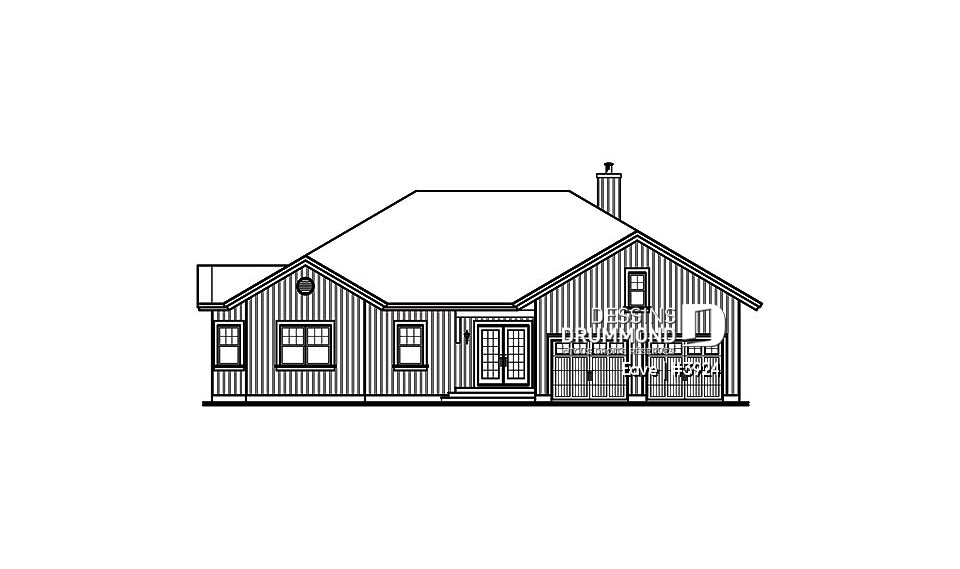 Élévation avant - Eave