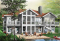 Vue arrière - MODÈLE DE BASE - Plan de chalet avec bachelor au sous-sol (invités ou location) total 5 chambres 4 s.bain, 3 foyers - Eave