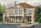 Vue arrière - MODÈLE DE BASE - Maison genre chalet, belle vue panoramique, 3 chambres, plafond 9', foyer mitoyen - Moble