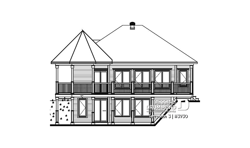 Élévation arrière - Terrasson 3