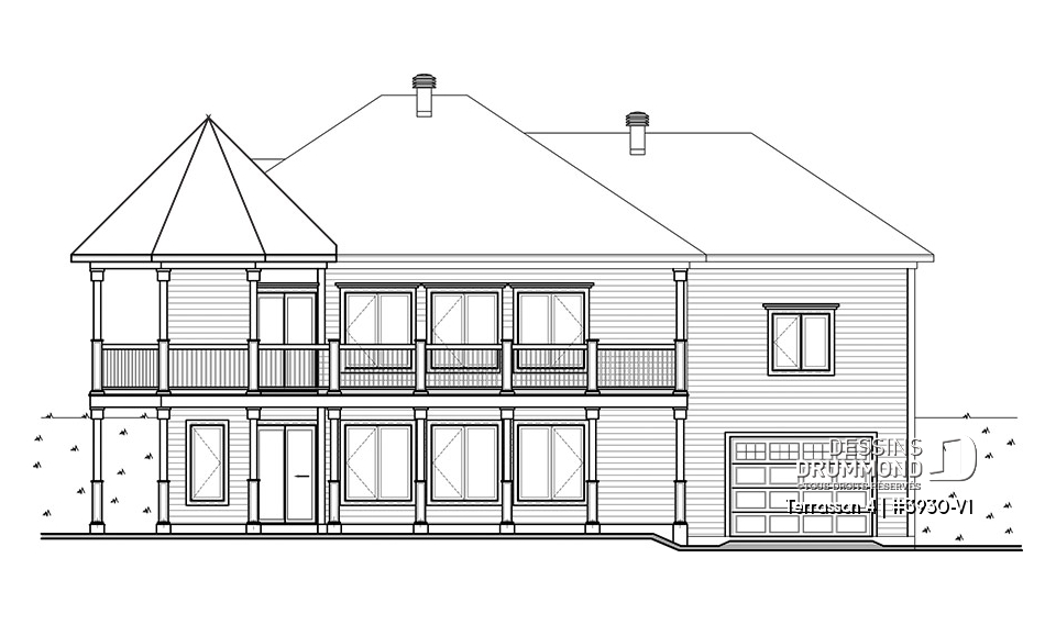 Élévation arrière - Terrasson 4