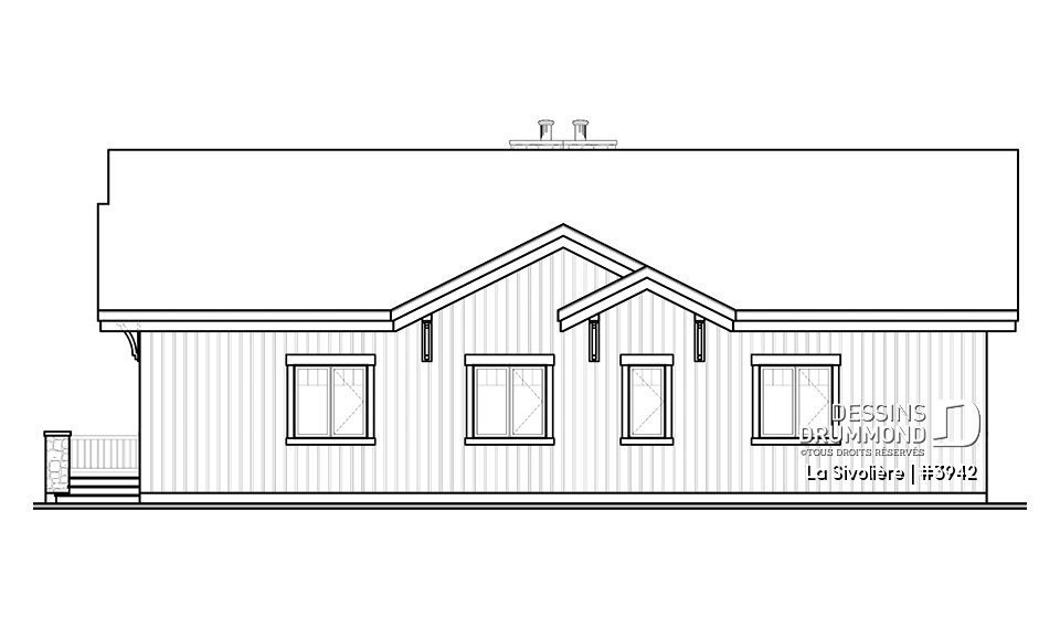 Élévation avant - La Sivolière