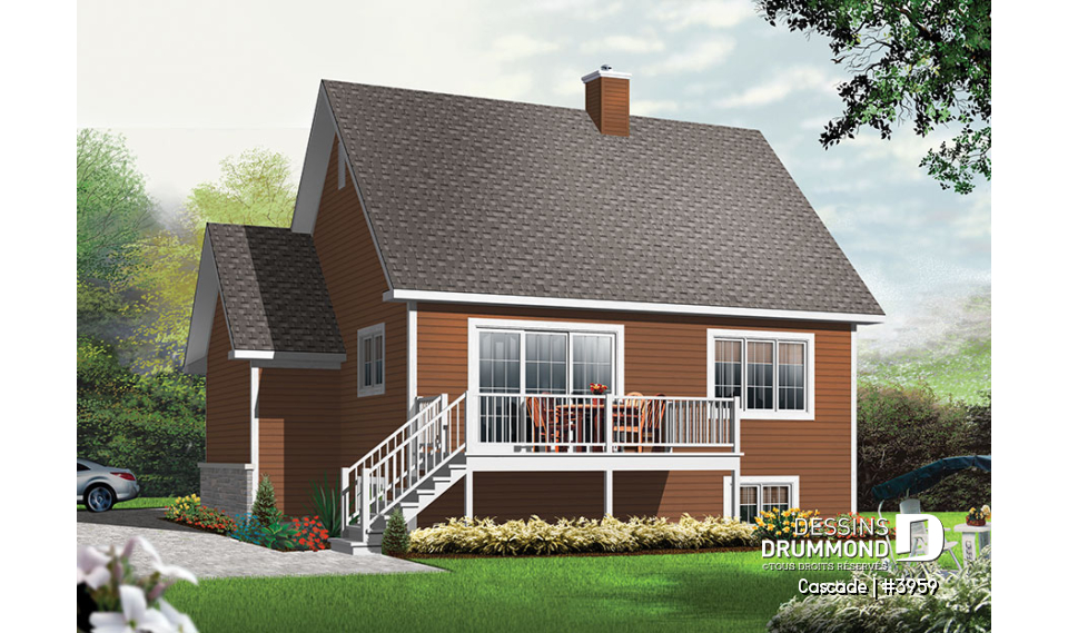 Vue arrière - MODÈLE DE BASE - Cascade