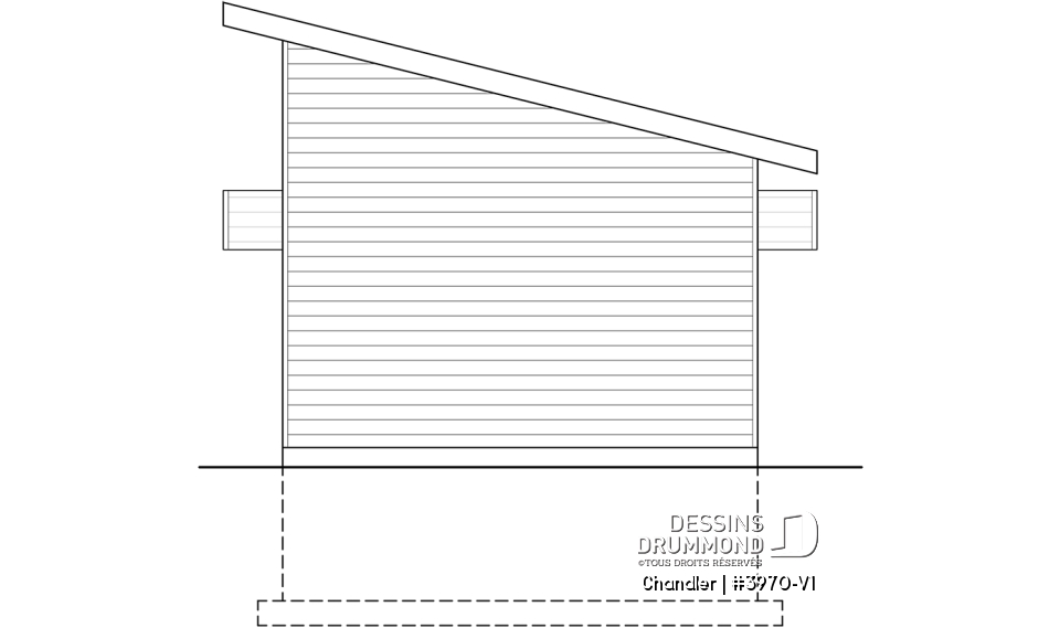 Élévation arrière - Chandler