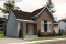 Vue avant - MODÈLE DE BASE - Plan de plain-pied scandinave, 2 chambres, grande cuisine, garde-manger, vestiaire et terrasse abritée - Tahoe 2