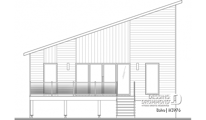 Élévation arrière - Boho