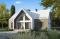 Vue arrière - MODÈLE DE BASE - Modèle style chalet Scandinave Moderne avec option de finition du sous-sol pour total de 4-5 chambres - Nordic Haven