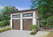 Version couleur no. 1 - Vue avant - Plan de garage pour 2 voitures, avec 2 portes de garage, accès latéral par une porte, 2 fenêtres - Nature Urbaine 4
