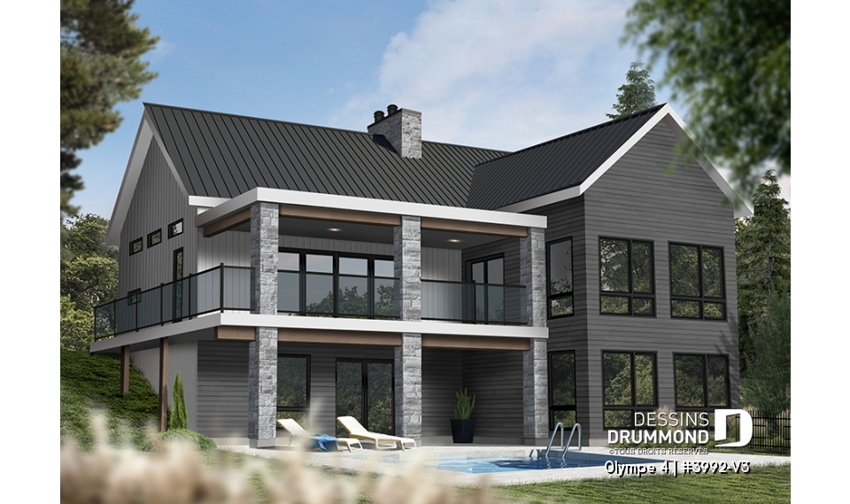 Version couleur no. 2 - Vue arrière - Olympe 4