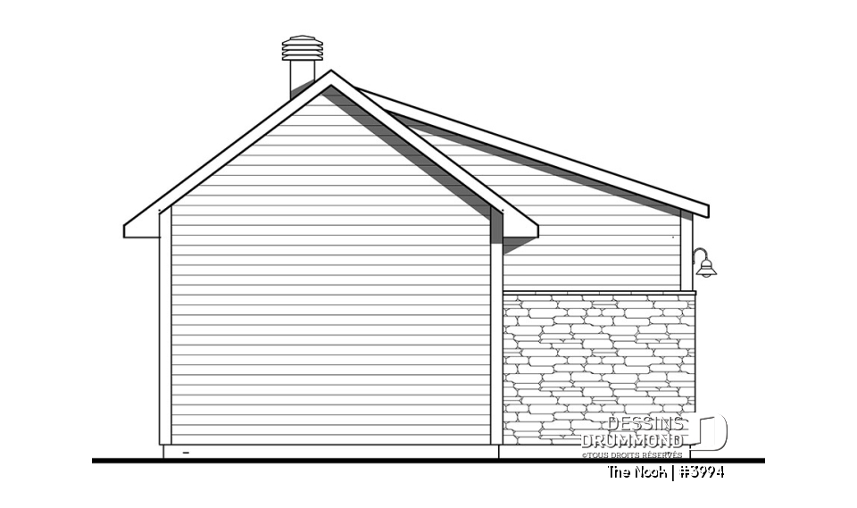 Élévation arrière - The Nook