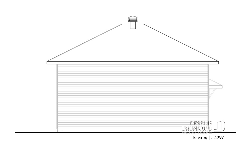 Élévation arrière - Touareg