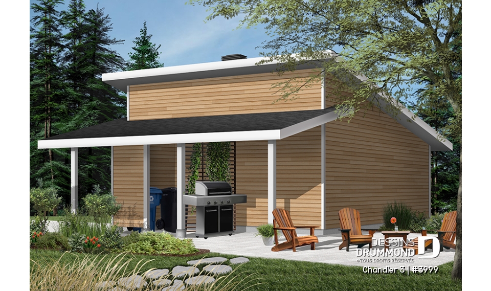 Vue arrière - MODÈLE DE BASE - Chandler 3