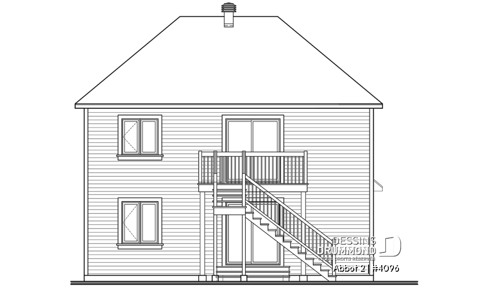 Élévation arrière - Abbot 2
