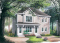 Vue avant - MODÈLE DE BASE - Plan de duplex,  2 chambres, belle cuisine avec comptoir lunch, rangement, aire ouverte - Abbot 2