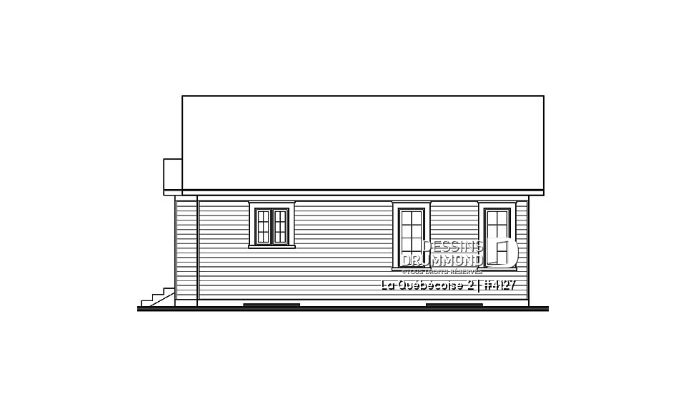 Élévation arrière - La Québécoise 2